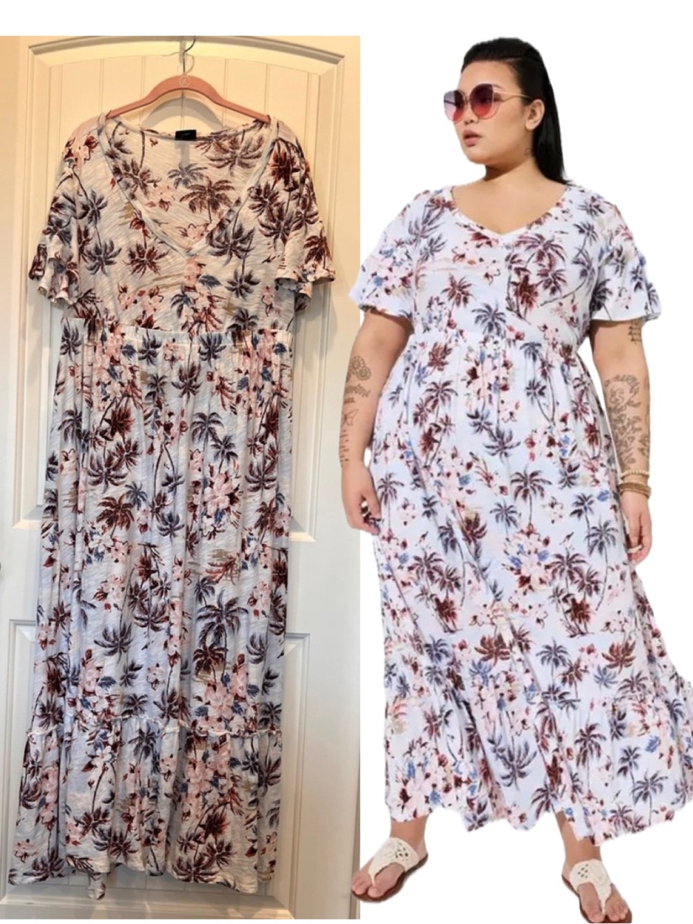 Torrid Maxi Cotton Slub Babydoll Beach Dress Size 0